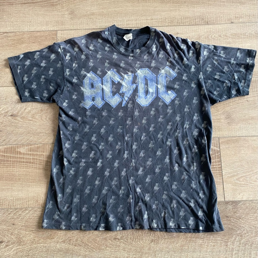 Vintage AC/DC - Thunderstruck shirt - XL - 1991 - Backstage Pass -All Over Print